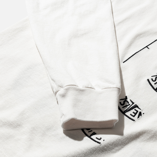 Мужской лонгслив Stone Island 7215 Graphic Nine Ivory