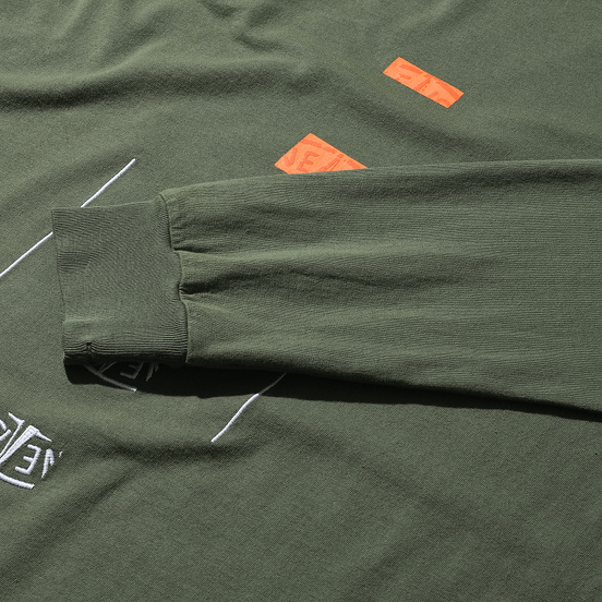 Мужской лонгслив Stone Island 7215 Graphic Nine Olive Green
