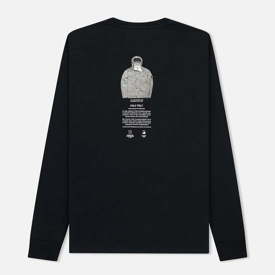 Stone Island Мужской лонгслив Archivio Project Poly Felt