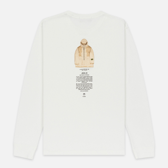 Мужской лонгслив Stone Island Archivio Project Poly Felt Natural White