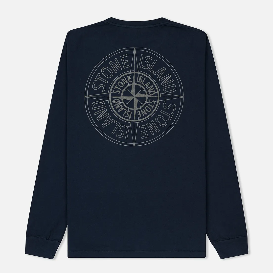 Stone Island Мужской лонгслив Double Pin Reflective Compass Logo