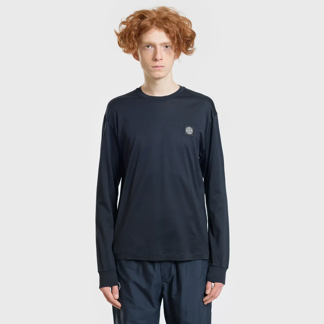 Stone Island Мужской лонгслив Patch Program Crew Neck