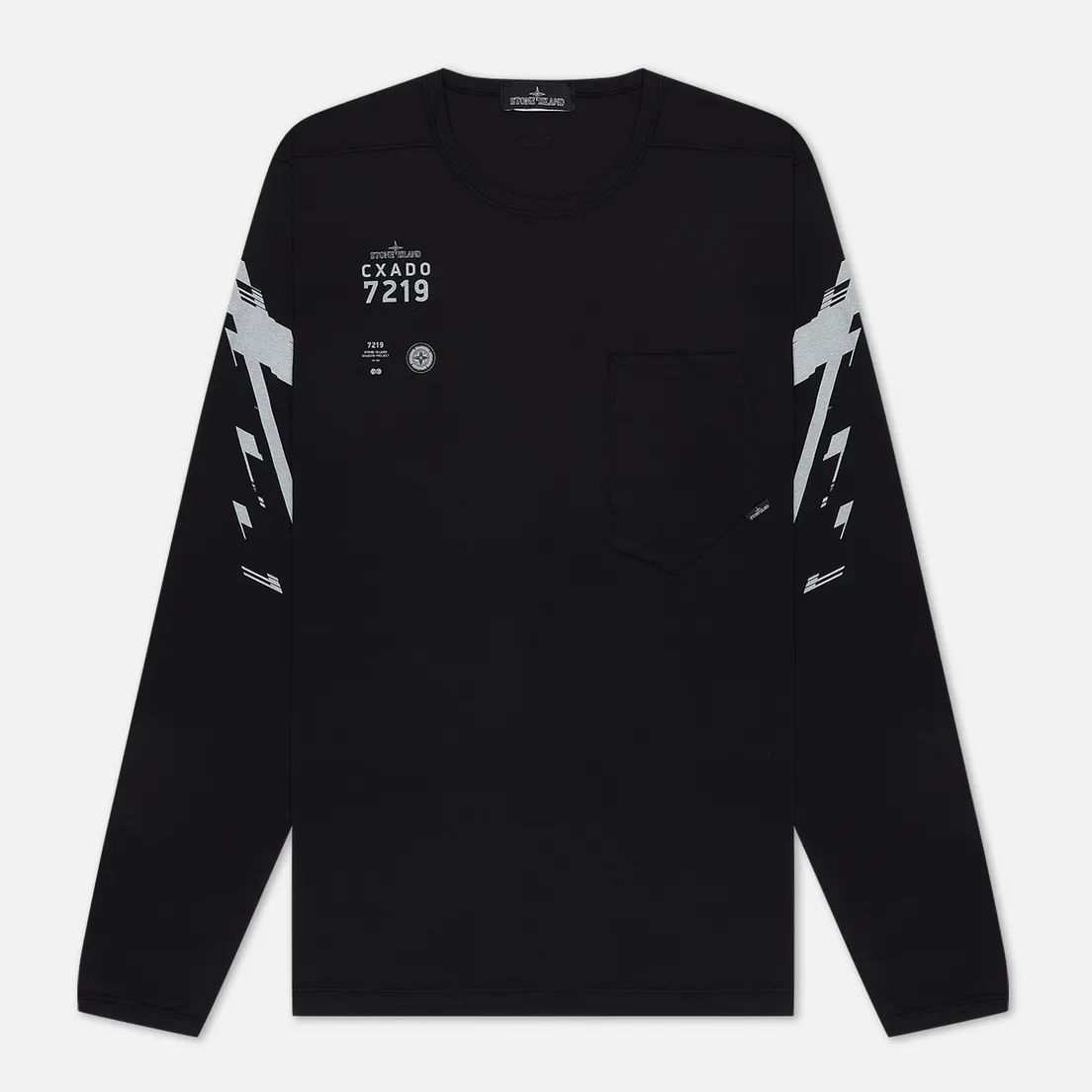 Stone Island Shadow Project Мужской лонгслив 7219 CXADO Chest Pocket