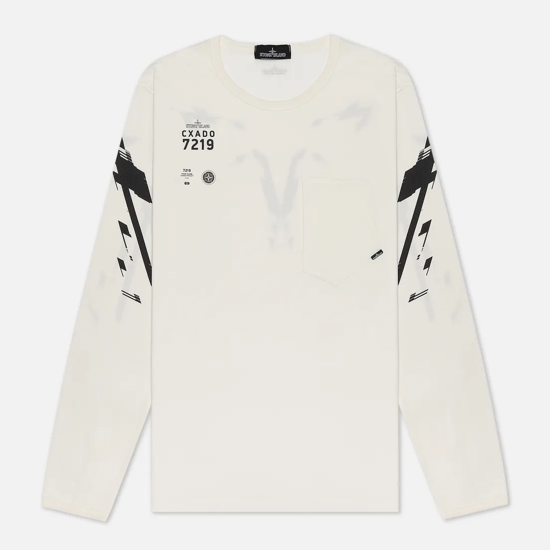 Stone Island Shadow Project Мужской лонгслив 7219 CXADO Chest Pocket