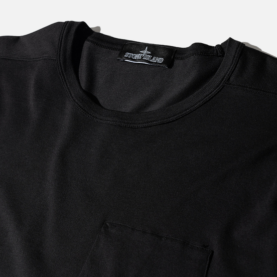 Мужской лонгслив Stone Island Shadow Project 7219 CXADO Print Black