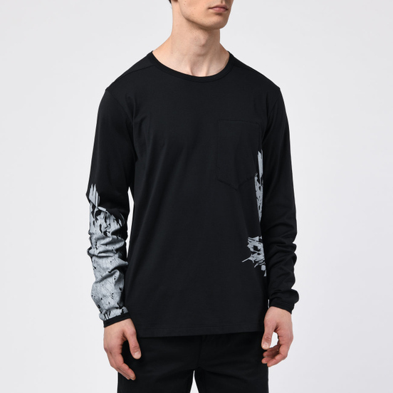Мужской лонгслив Stone Island Shadow Project 7219 CXADO Print Black