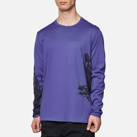 Мужской лонгслив Stone Island Shadow Project 7219 CXADO Print Lavender