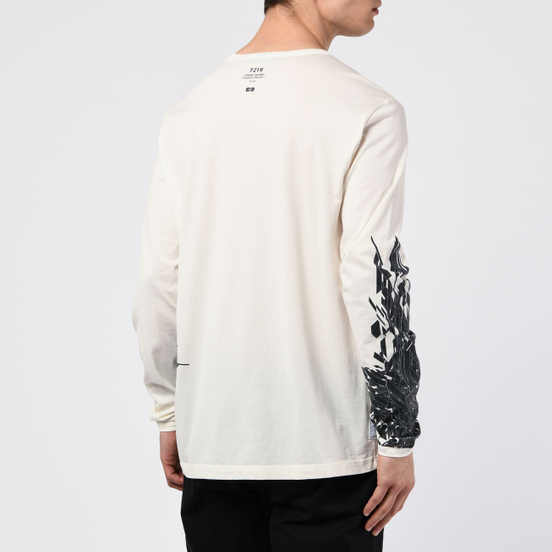 Мужской лонгслив Stone Island Shadow Project 7219 CXADO Print Natural White