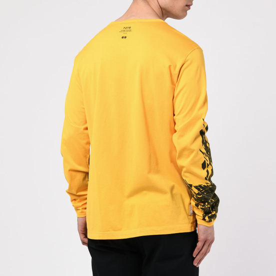 Мужской лонгслив Stone Island Shadow Project 7219 CXADO Print Yellow