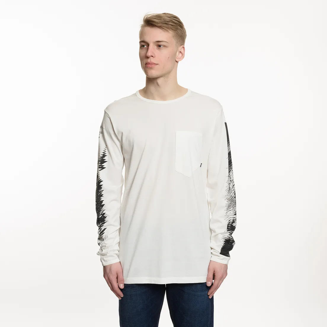 Stone Island Shadow Project Мужской лонгслив Printed Catch Pocket 1