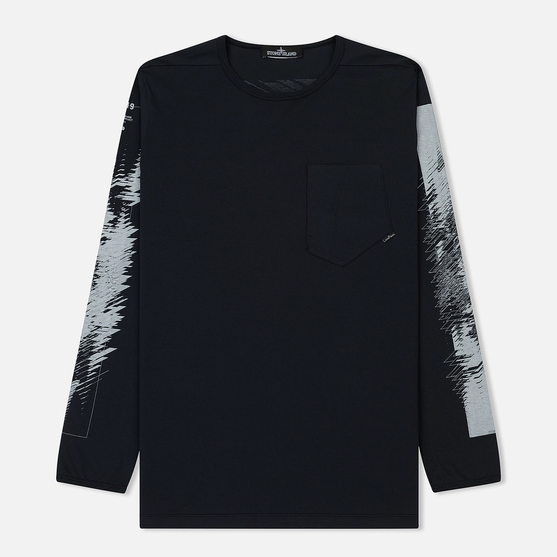Мужской лонгслив Stone Island Shadow Project Printed Catch Pocket