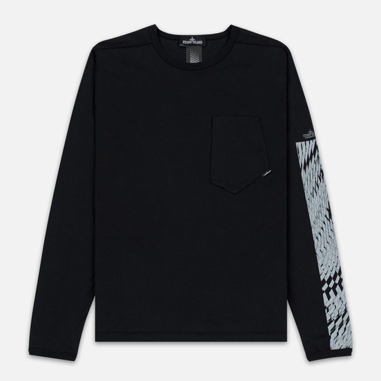 Мужской лонгслив Stone Island Shadow Project Printed CXADO 7119 Black