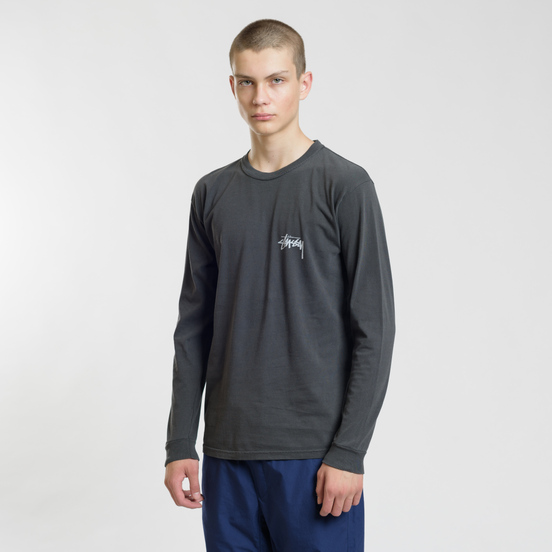Мужской лонгслив Stussy 8 Ball Stack Pigment Dyed Black
