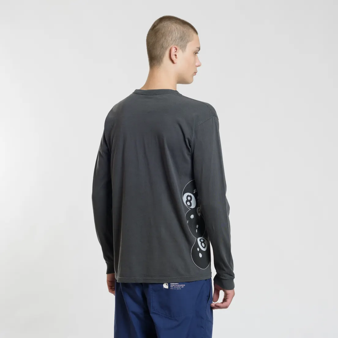 Stussy Мужской лонгслив 8 Ball Stack Pigment Dyed