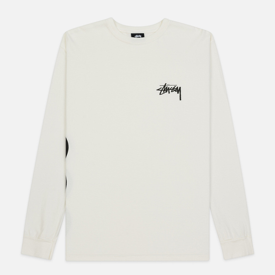 Мужской лонгслив Stussy 8 Ball Stack Pigment Dyed Natural