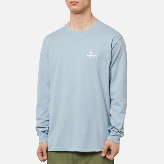 Мужской лонгслив Stussy Basic Stussy LS Slate