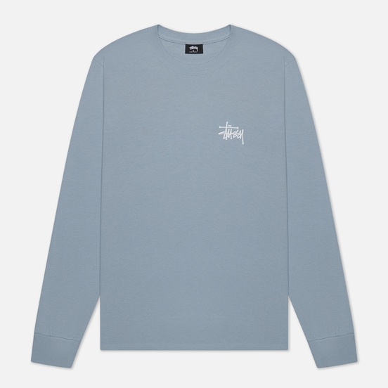 Мужской лонгслив Stussy Basic Stussy LS Slate