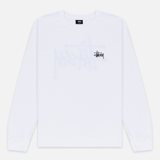 Мужской лонгслив Stussy Basic Stussy LS White