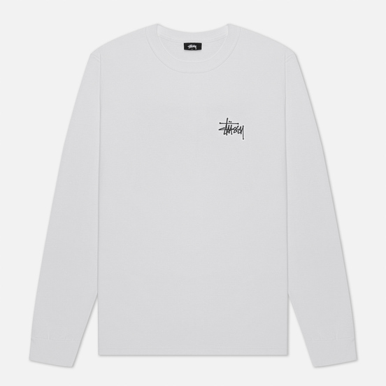 Мужской лонгслив Stussy Basic Stussy LS White/Black