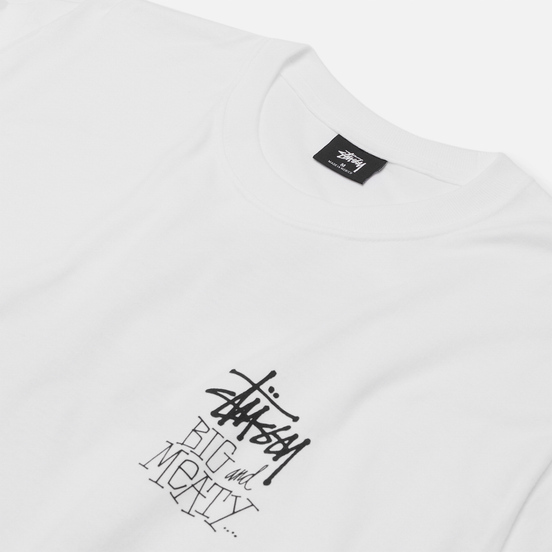 Мужской лонгслив Stussy Big And Meaty White