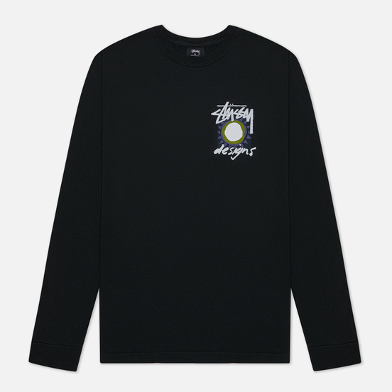 Мужской лонгслив Stussy High Desert Pigment Dyed Black