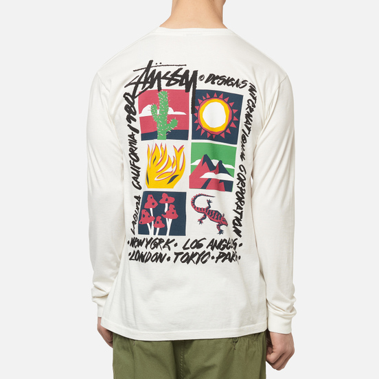 Мужской лонгслив Stussy High Desert Pigment Dyed Natural
