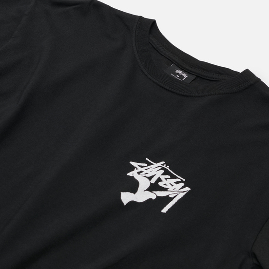 Мужской лонгслив Stussy One Love Pigment Dyed Black