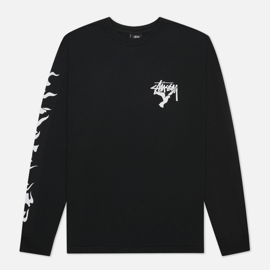 Мужской лонгслив Stussy One Love Pigment Dyed Black