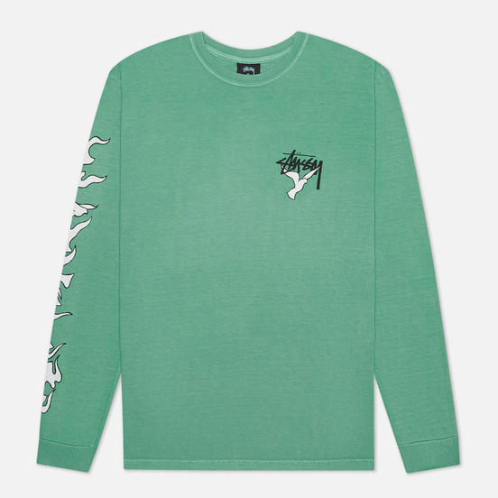 Мужской лонгслив Stussy One Love Pigment Dyed Moss