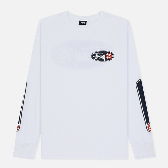 Мужской лонгслив Stussy Oval Grid White