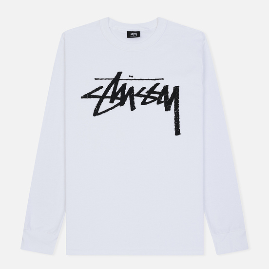 Мужской лонгслив Stussy Stock LS White