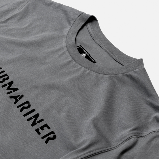 Мужской лонгслив Submariner Basic Logo Print Grey