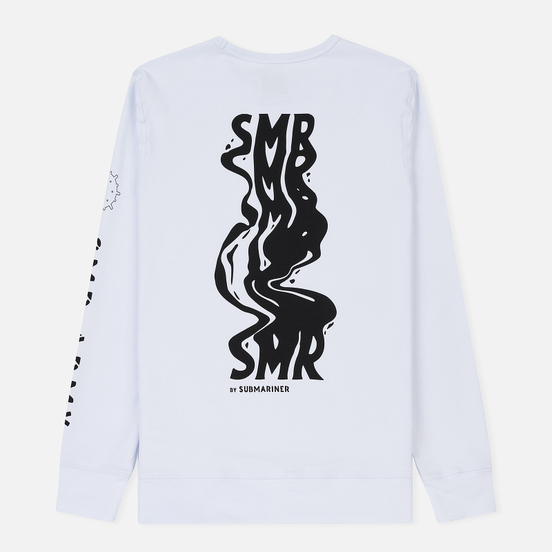 Мужской лонгслив Submariner Black Distortion Logo White