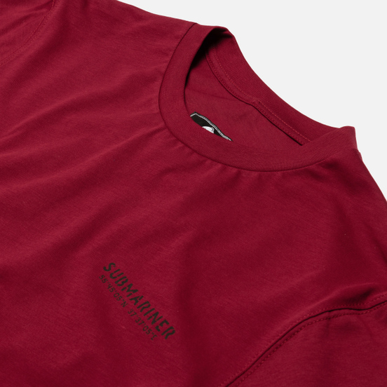 Мужской лонгслив Submariner Main Logo Print Bordeaux