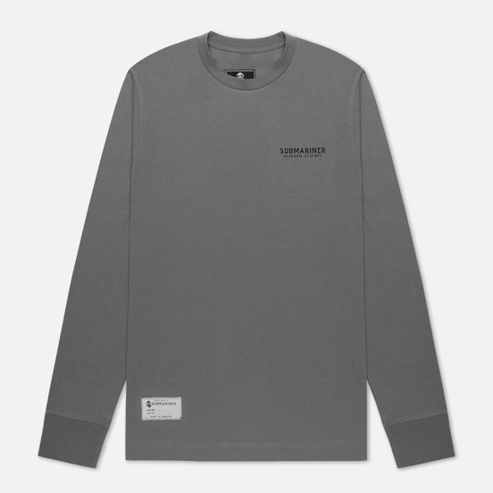Мужской лонгслив Submariner Main Logo Print Grey