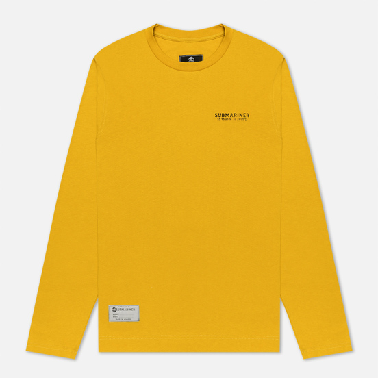 Мужской лонгслив Submariner Main Logo Print Mustard