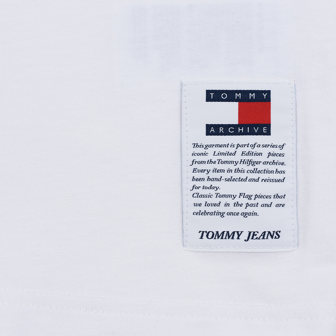 Tommy Jeans Мужской лонгслив Flag Repeat