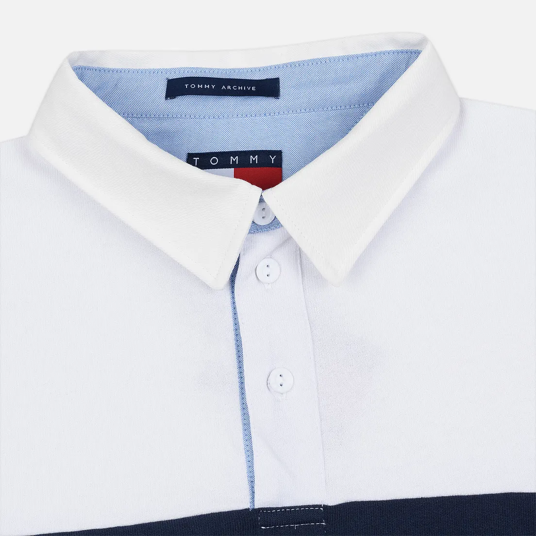 Tommy Jeans Мужской лонгслив Flag Rugby Polo