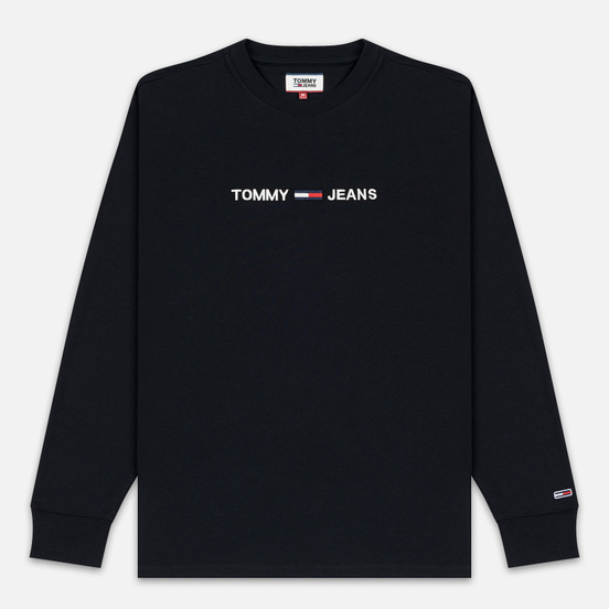 Мужской лонгслив Tommy Jeans Small Logo Black