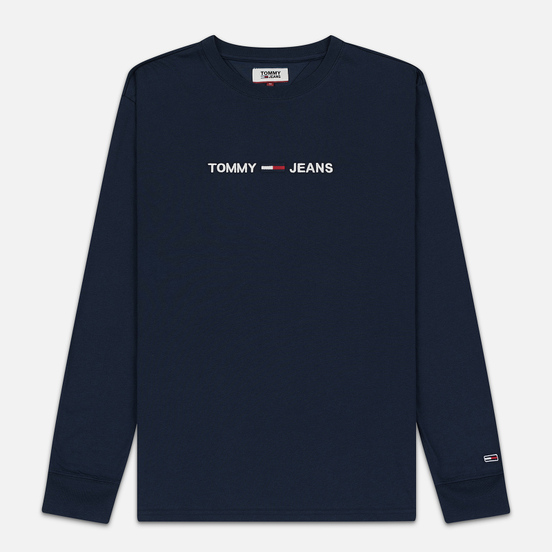 Мужской лонгслив Tommy Jeans Small Logo Black Iris