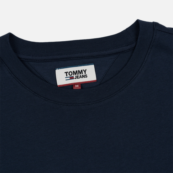 Мужской лонгслив Tommy Jeans Small Logo Black Iris