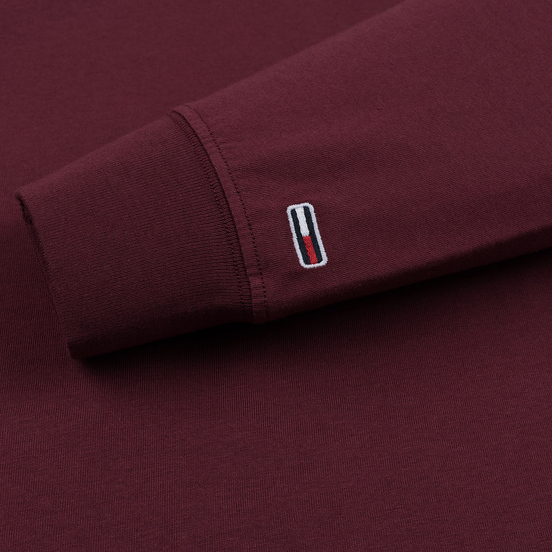 Мужской лонгслив Tommy Jeans Small Logo Burgundy