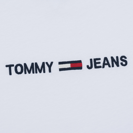 Мужской лонгслив Tommy Jeans Small Logo Classic White
