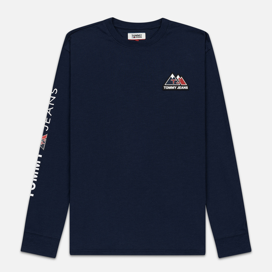 Мужской лонгслив Tommy Jeans USA Mountain Logo Relaxed Fit Black Iris