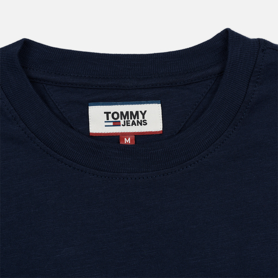 Мужской лонгслив Tommy Jeans USA Mountain Logo Relaxed Fit Black Iris