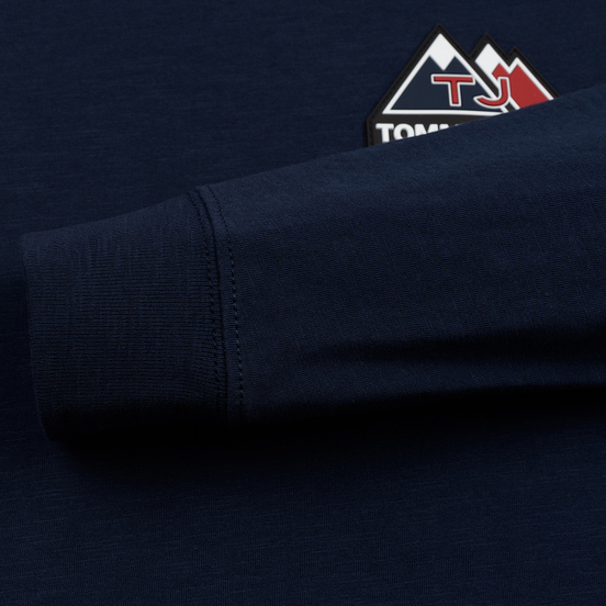 Мужской лонгслив Tommy Jeans USA Mountain Logo Relaxed Fit Black Iris