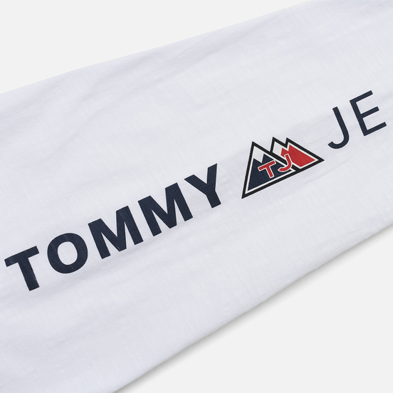 Мужской лонгслив Tommy Jeans USA Mountain Logo Relaxed Fit Classic White