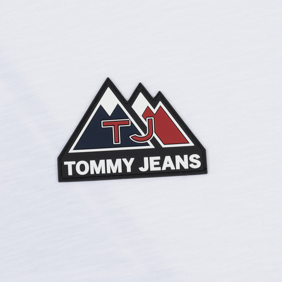 Мужской лонгслив Tommy Jeans USA Mountain Logo Relaxed Fit Classic White