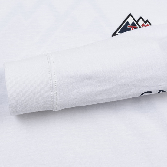Мужской лонгслив Tommy Jeans USA Mountain Logo Relaxed Fit Classic White