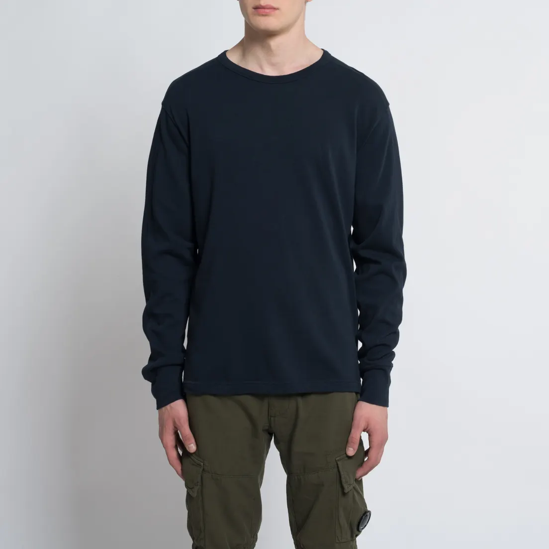 Universal Works Мужской лонгслив Home Crew Lux Jersey